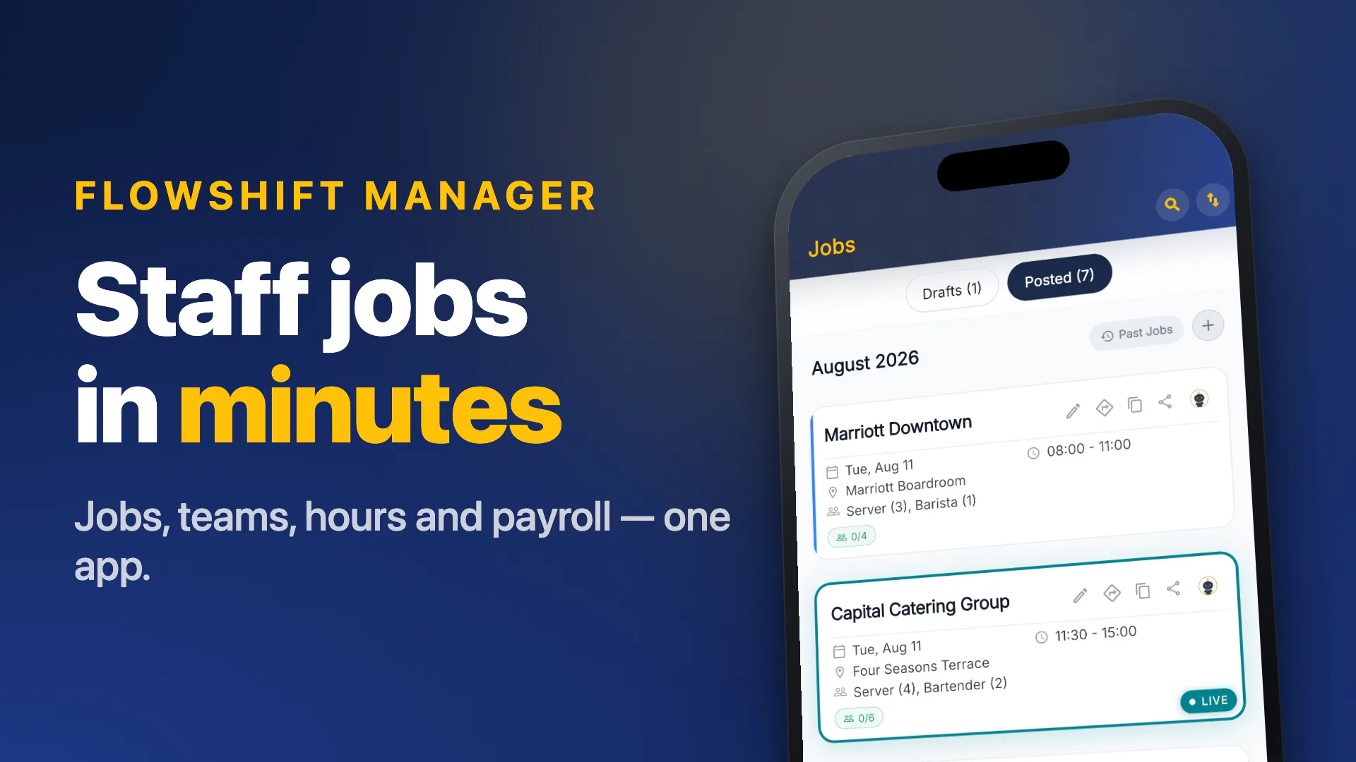 FlowShift Manager app